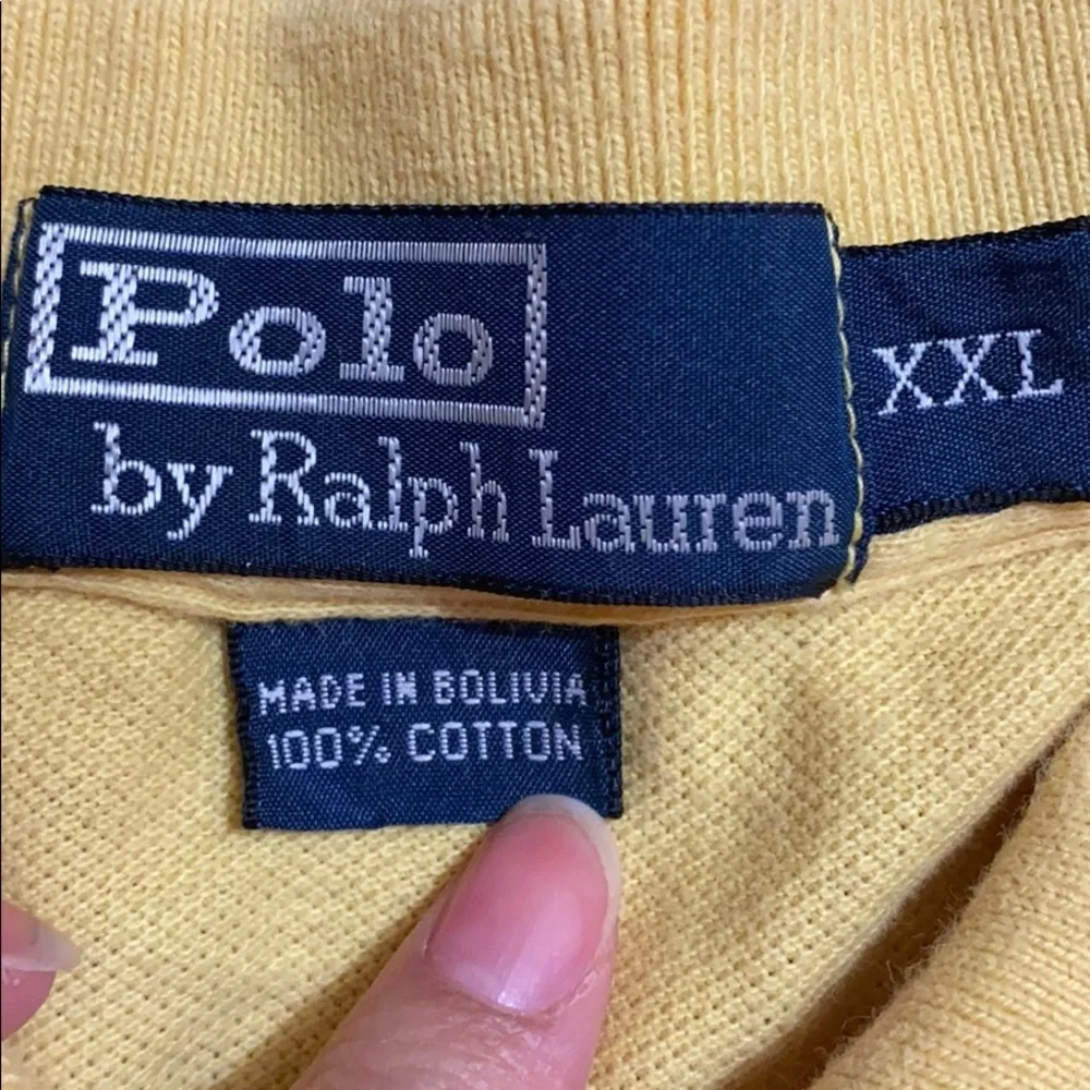 Polo Ralph Lauren yellow polo shirt